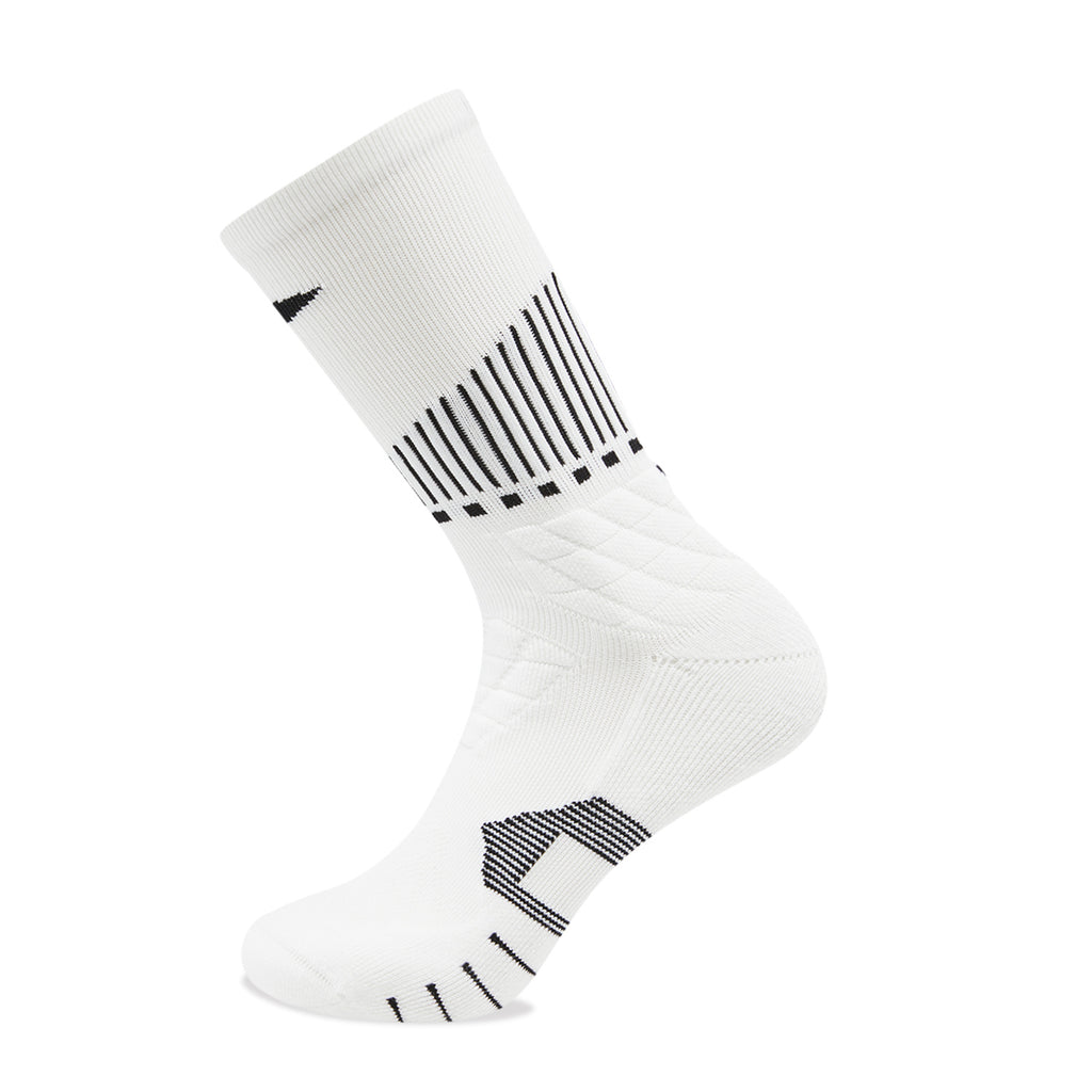 LI-NING Chaussettes mi-longues de basket-ball résistantes, confortables et respirantes blanc XL