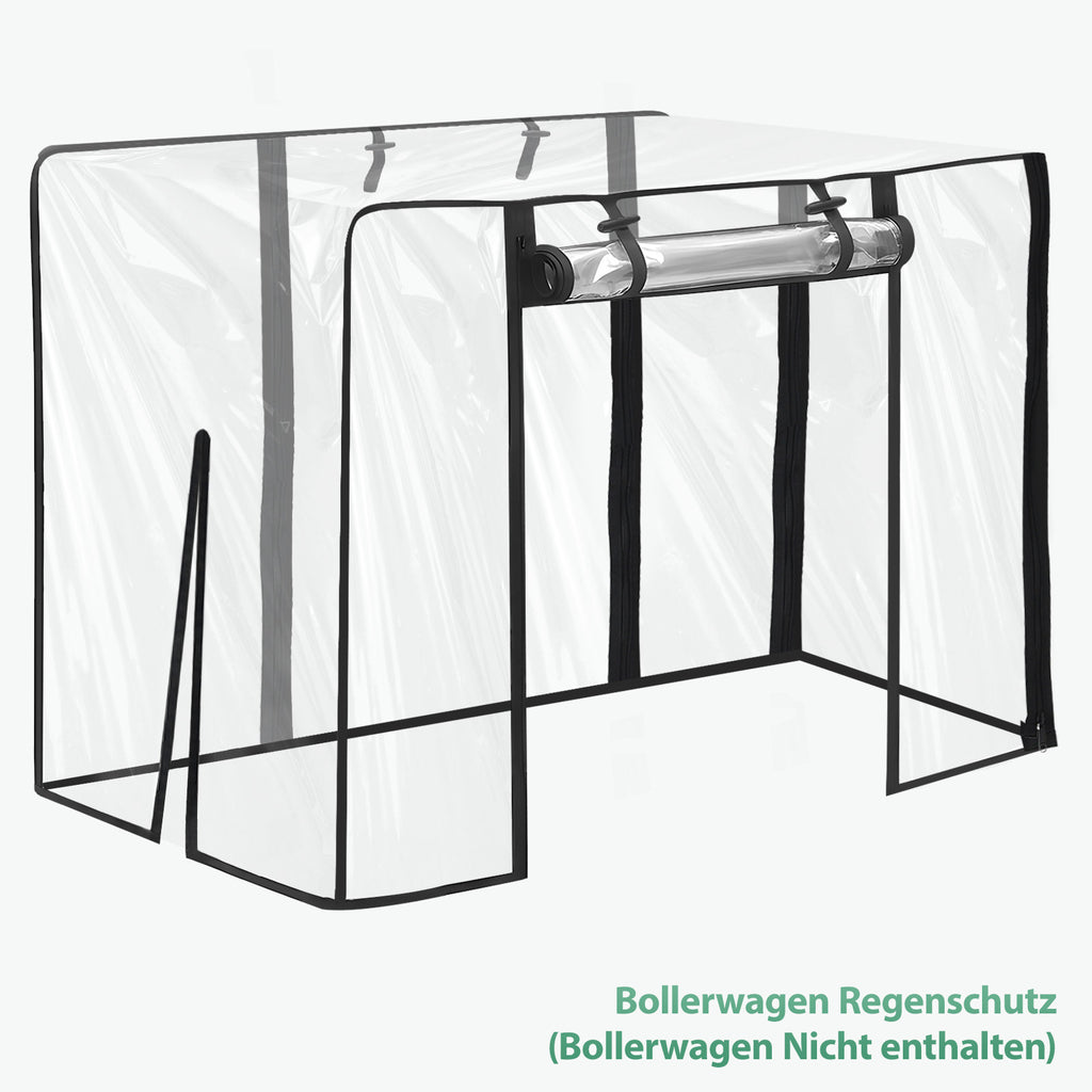 Sekey Housse de pluie pour chariot pliable, Transparent (Poussette non incluse)