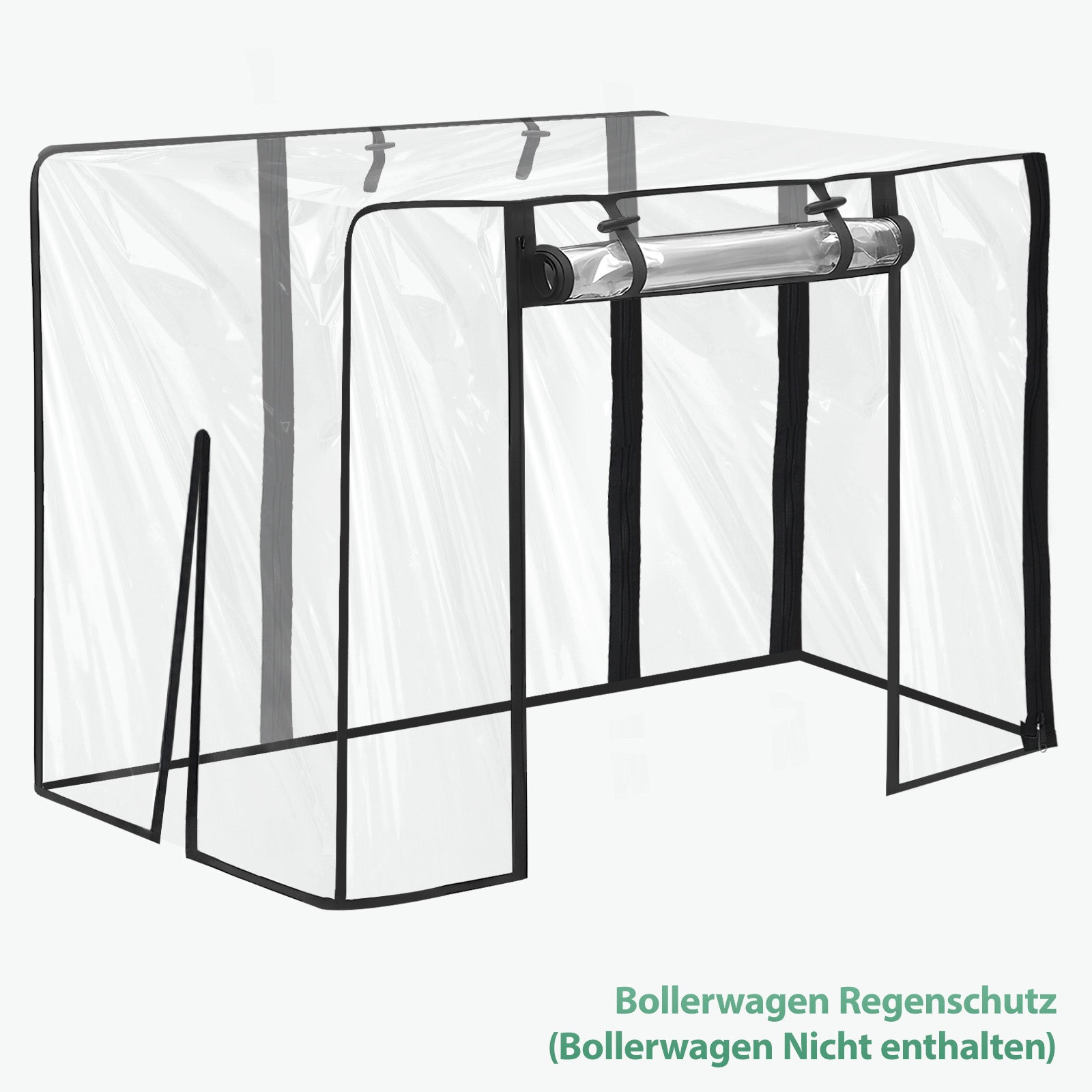 Sekey Housse de pluie pour chariot pliable, Transparent (Poussette non incluse)