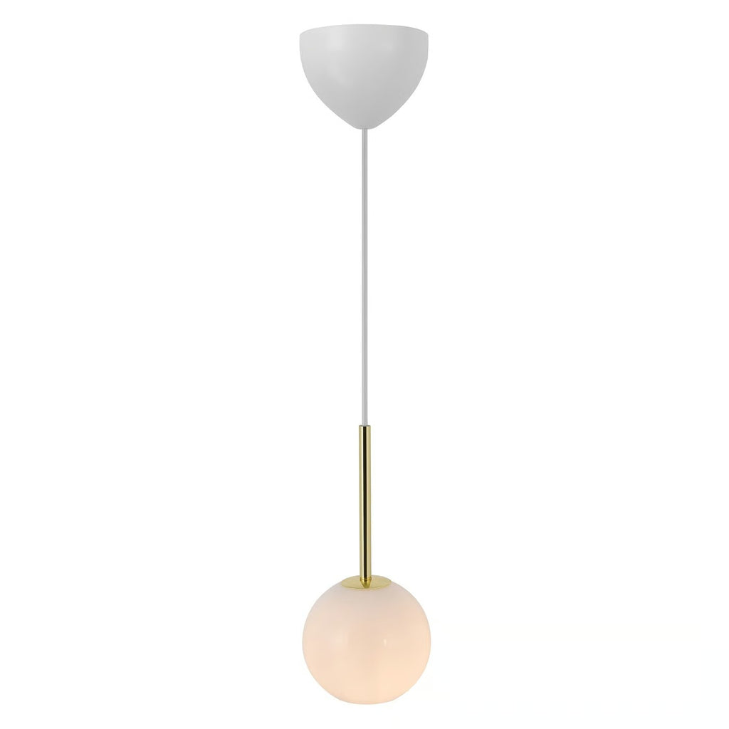 Suspension FRANCA 13 verre et métal laiton IP20 E14 - Nordlux, Intérieur