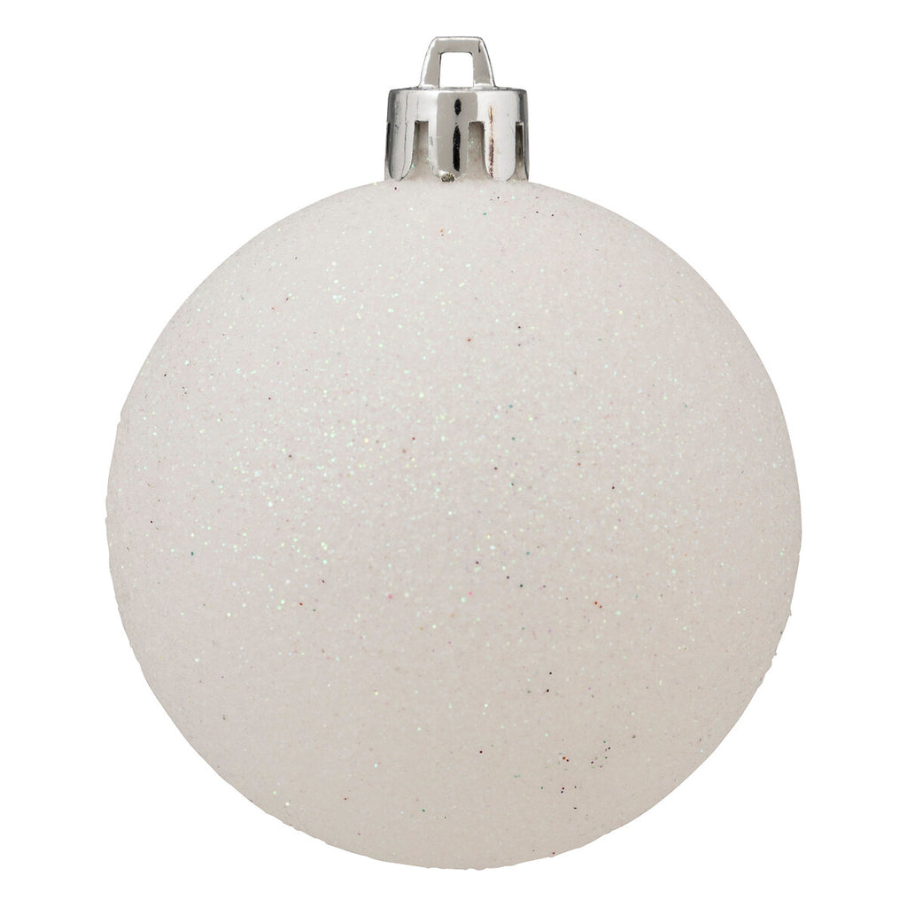Atmosphera Lot de 18 boules de Noël argent
