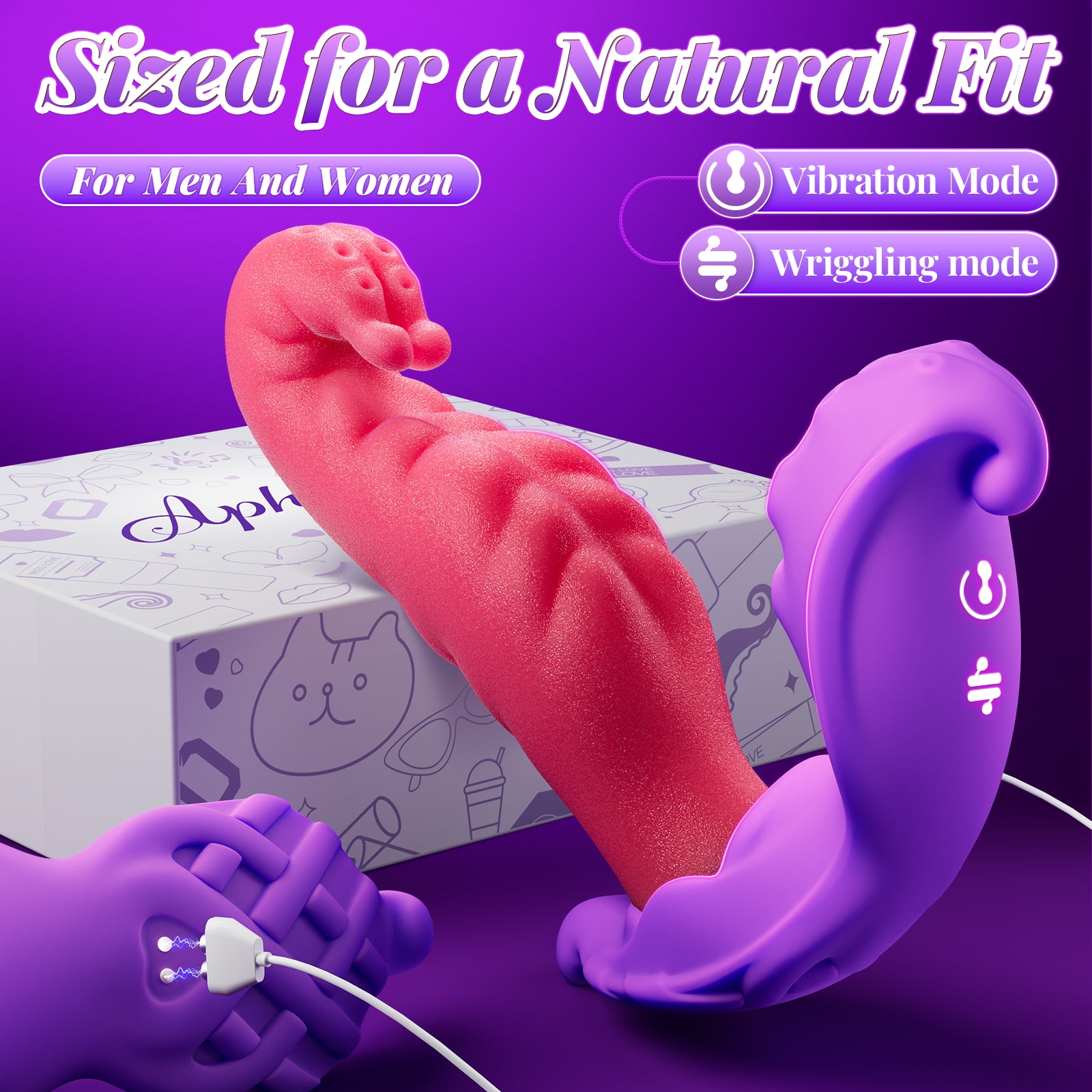 AAV Plug Anal Vibrant 5-en-1 pour Homme, 8 Vibrations & 5 Modes Poussée, Sextoy Rechargeable, Stimulateur Prostatique pour Débutants et Couples