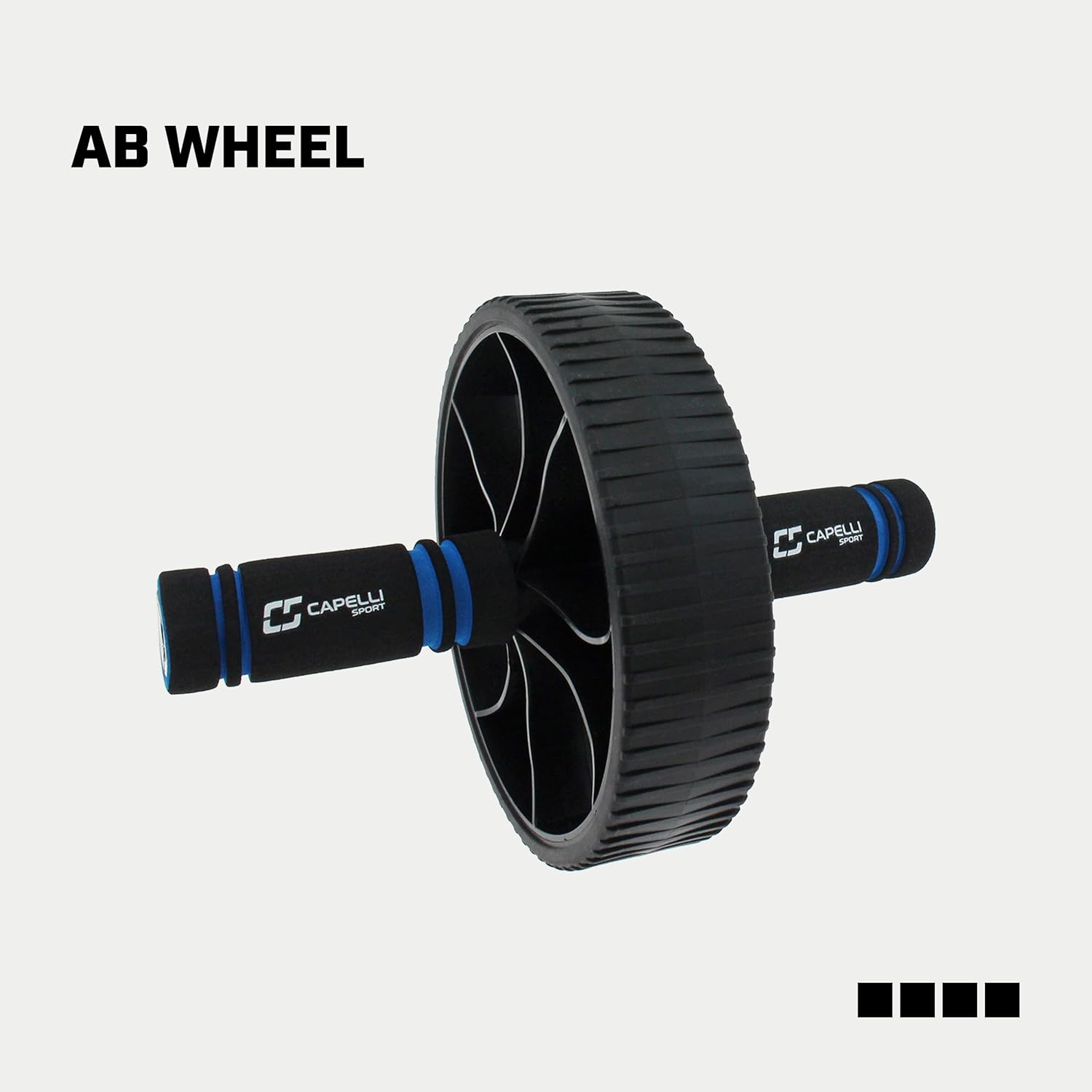Capelli Sport roue AB, appareil d'entraînement de la force abdominale précis et de haute difficulté, conception de roue antidérapante, adapté à l'entraînement du tronc et de l'équilibre