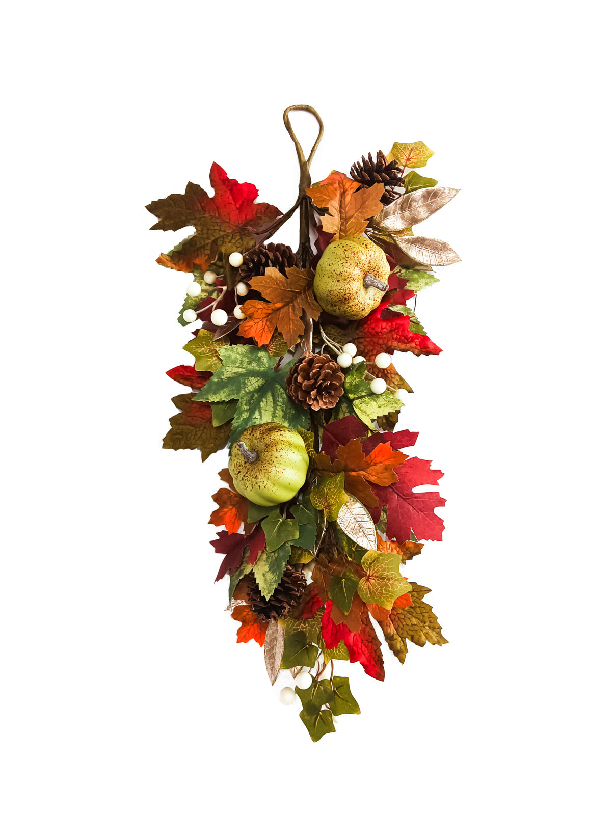 Daisy Darcy 70 cm Guirlande Citrouille d'Automne Matériau Naturel : Pomme de Pin