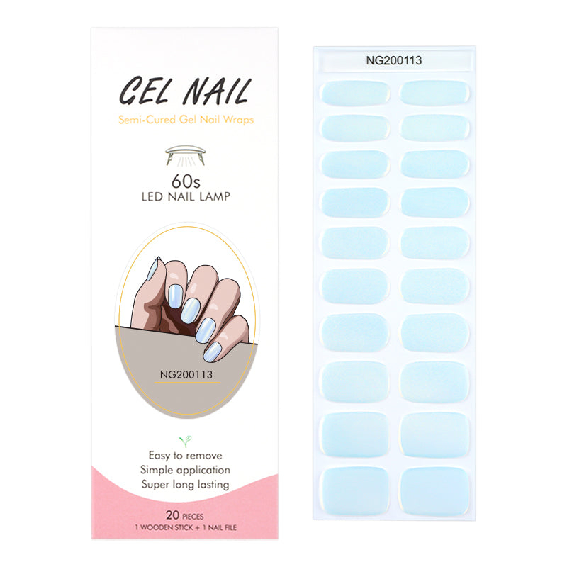 MeoMagic 14-53 Autocollants gels pour ongles - 20 pièces
