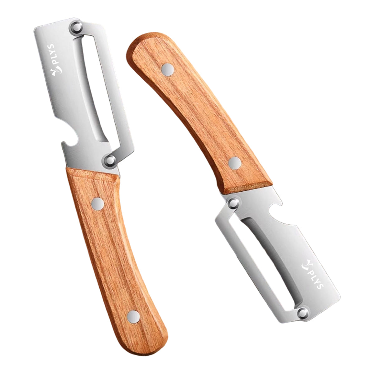 PLYS Couteau d’office multifonction, ensemble 2 pièces, éplucheur polyvalent pour fruits et légumes, pour la cuisine
