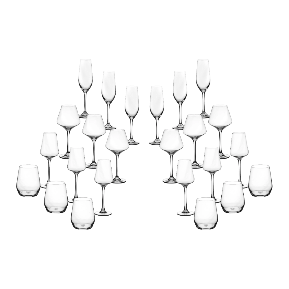 BJÖRN LAGOM Ensemble de 24 verres complet