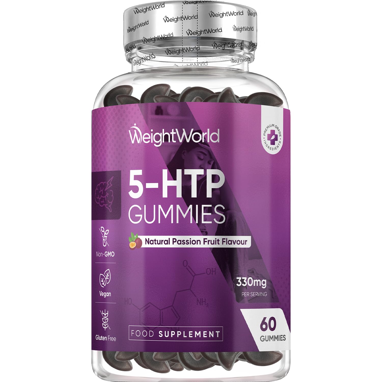 WeightWorld 5-HTP 330 mg 60 Gummies