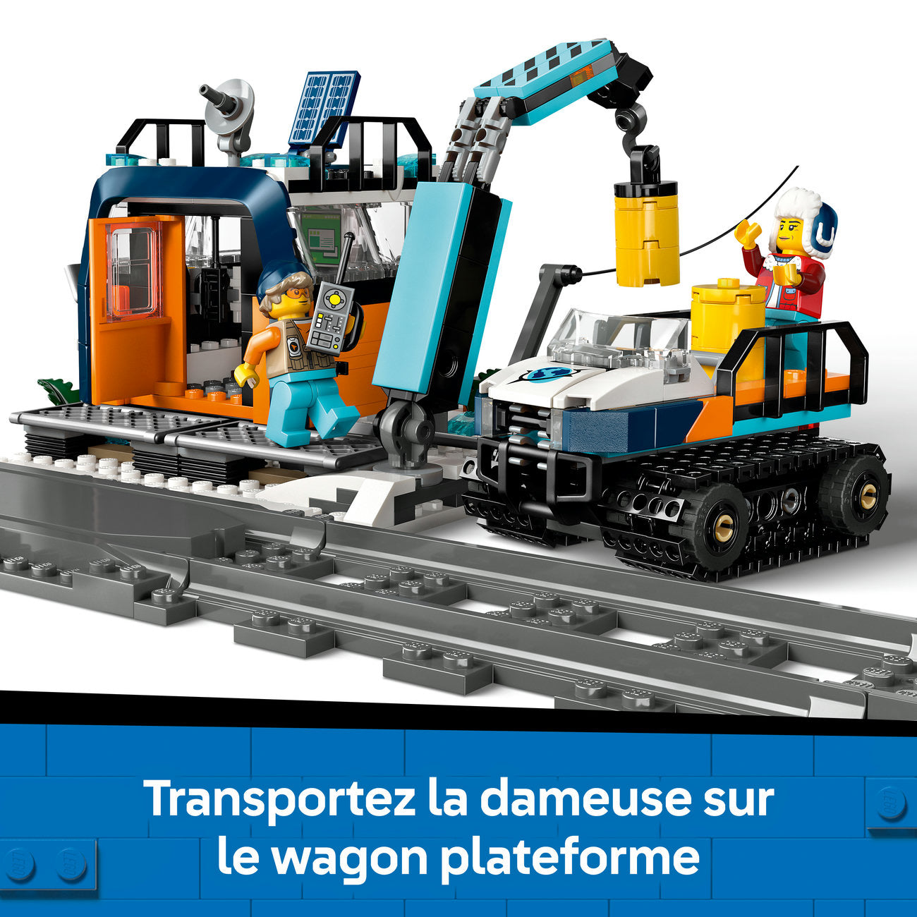 LEGO City 60470 Le train express des explorateurs en Arctique