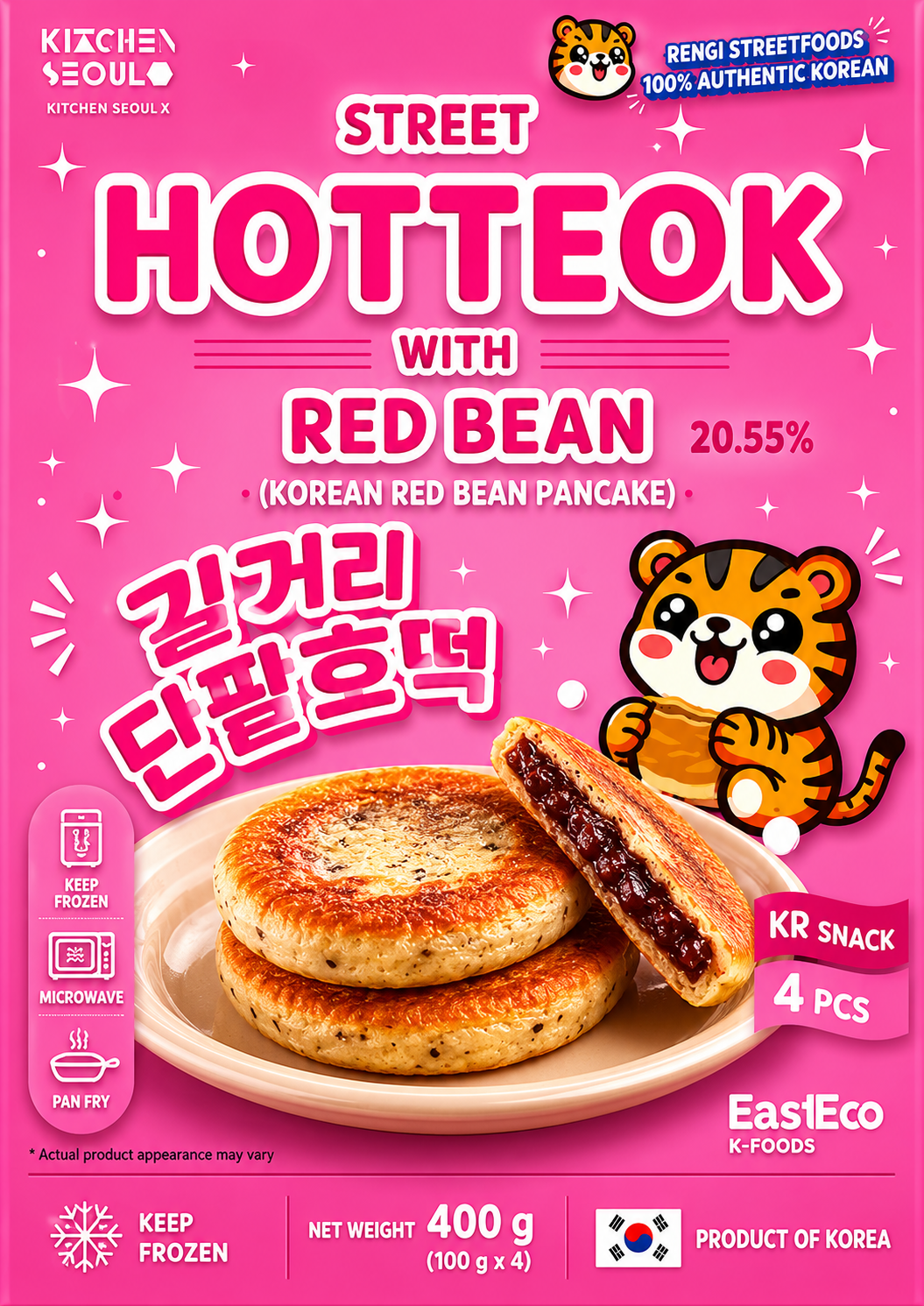 EastEco Hotteok aux haricots rouges - 400 g