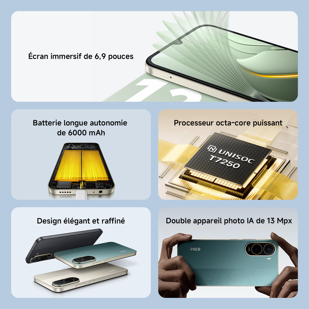 POCO C81 Pro Or 4G 256 Go ROM 256 Go RAM Double SIM, NFC