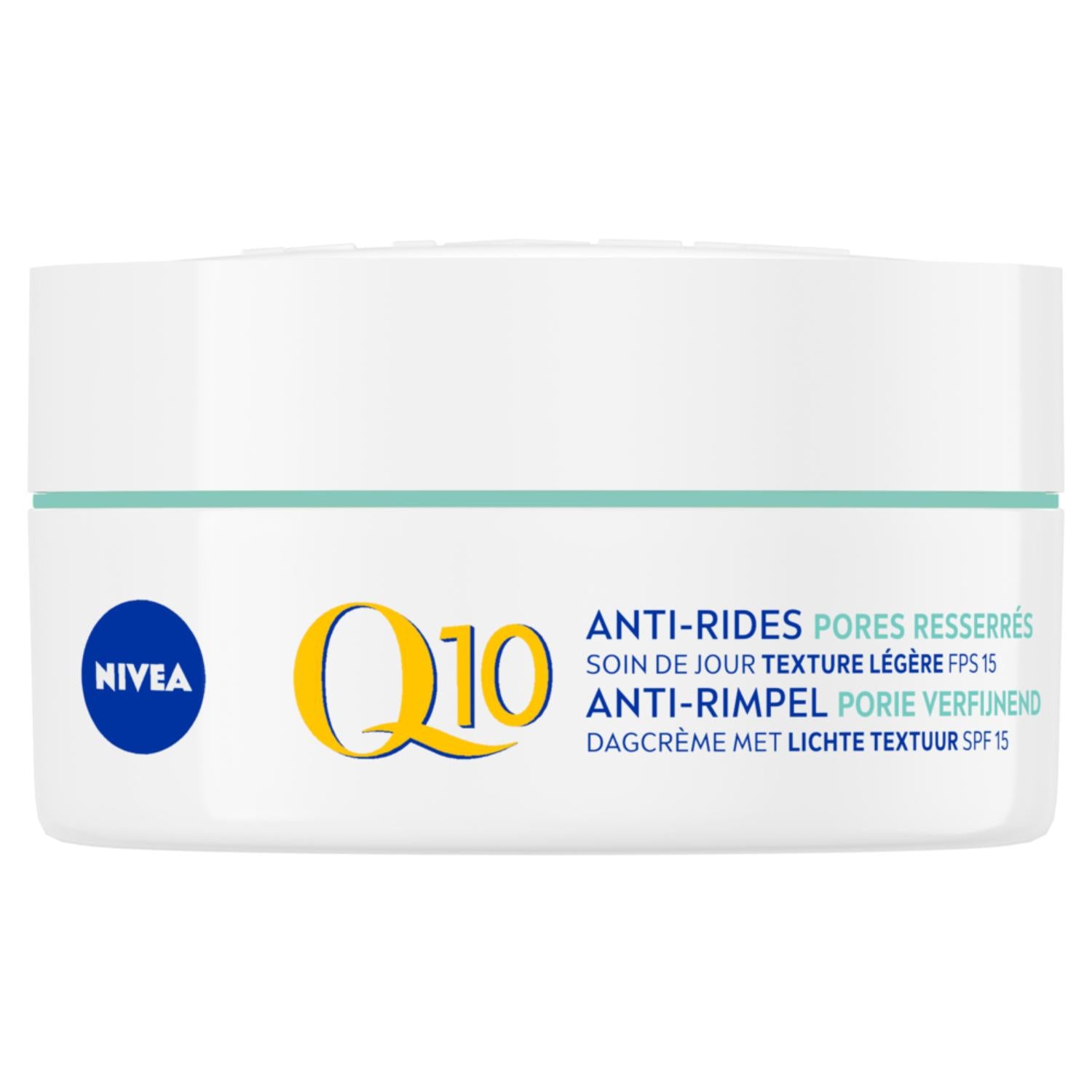 NIVEA Q10 Power Crème de Jour Anti-Rides Affinant les Pores SPF 15 - 50 ml