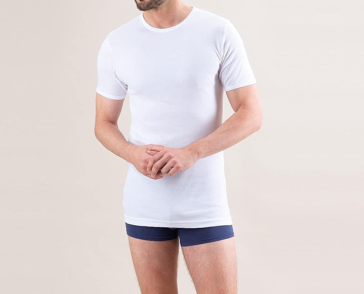 EMINENCE T-shirt à col rond coton pur premium, blanc, S