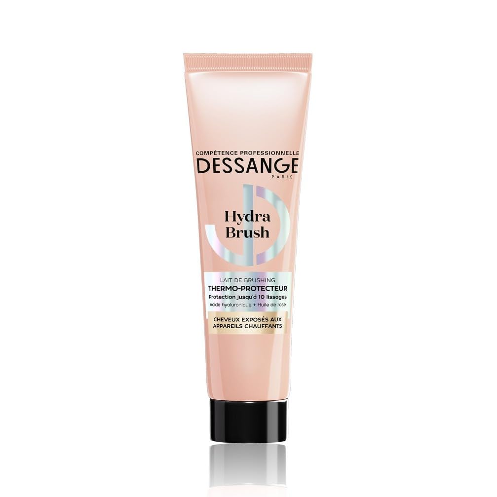 Dessange Hydra Brush Lait de Brushing Hydra-Protecteur Cheveux Exposés aux Appareils Chauffants 140ml