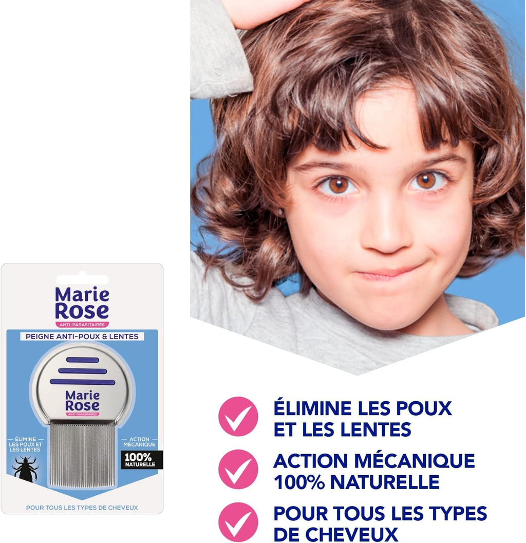 MARIE ROSE Peigne Anti-Poux & Lentes