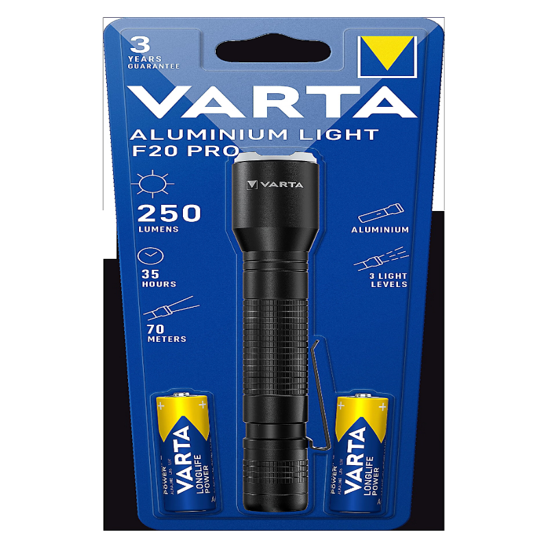VARTA Lampe torche Aluminium Light F20 Pro 250 lm