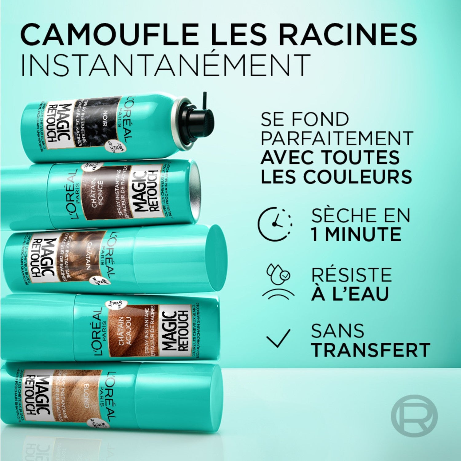 L'Oréal Paris Magic Retouch Spray Correcteur de Racines Instantané, Châtain Clair, 75 ml