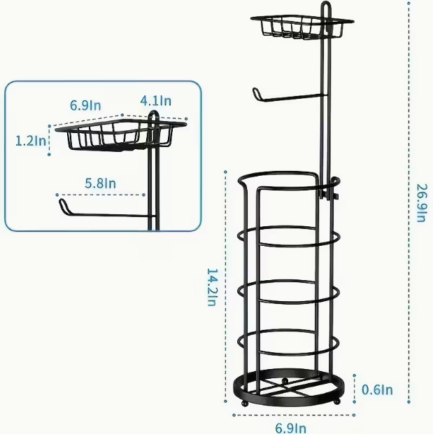 SRD porte-papier essuie-tout sur pied multicouche, modèle A
