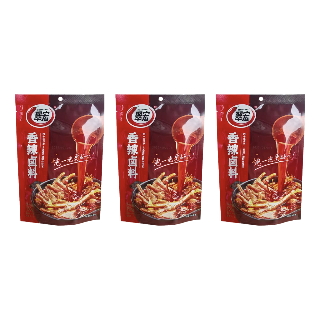 CUIHONG Spicy Braising Sauce 190g*3