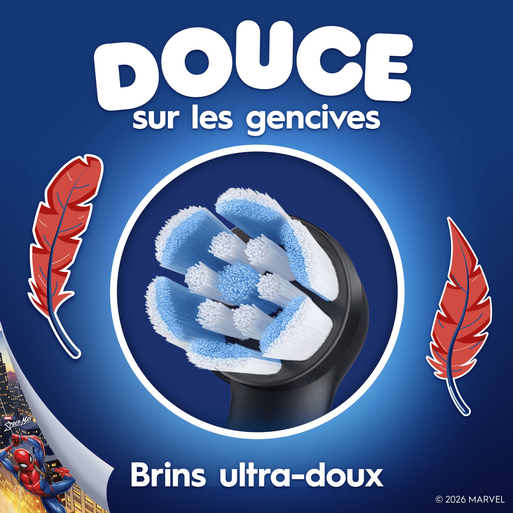 Oral-B iO Enfants 6 ans et plus Spider-Man Brossettes pour brosse à dents électrique x3
