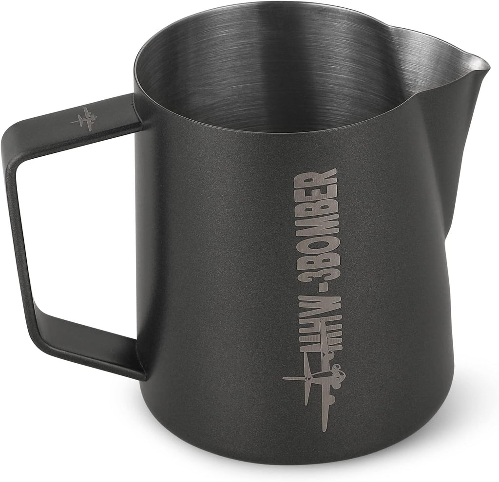 MHW-3BOMBER P5032B-OS Pichet à vapeur en acier inoxydable noir mat - 400 ml