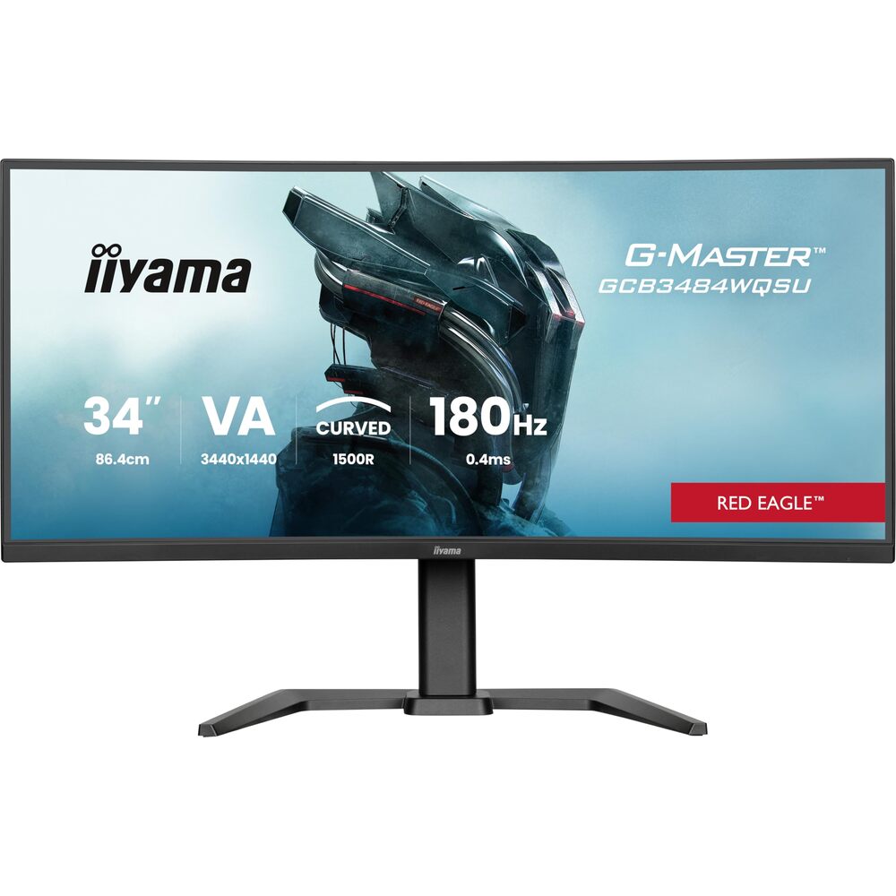 iiyama G-MASTER GCB3484WQSU-B1 moniteur d'ordinateur 86,4 cm (34") 3440 x 1440 pixels UltraWide Quad HD LED - Noir