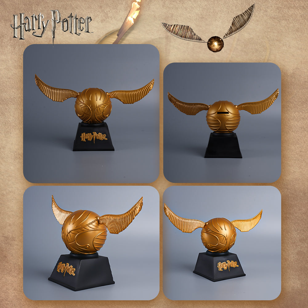 Warner Bros. Tirelire Harry Potter Vif d’or 1 pièce, sous licence officielle, Figurine 3D en PVC étanche incassable, Boîte à monnaie pour pièces, Décoration d’intérieur