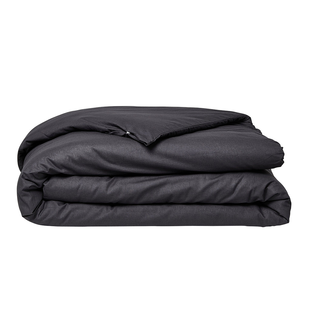 TODAY Essential Housse de couette en coton charbon - 240 x 260 cm