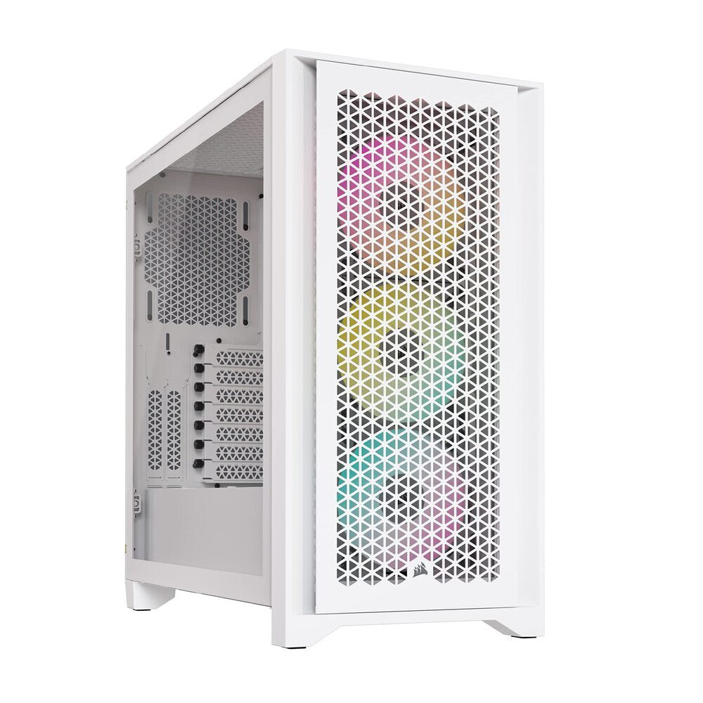 Boîtier PC Corsair iCUE 4000D RGB Moyen Tour - Blanc
