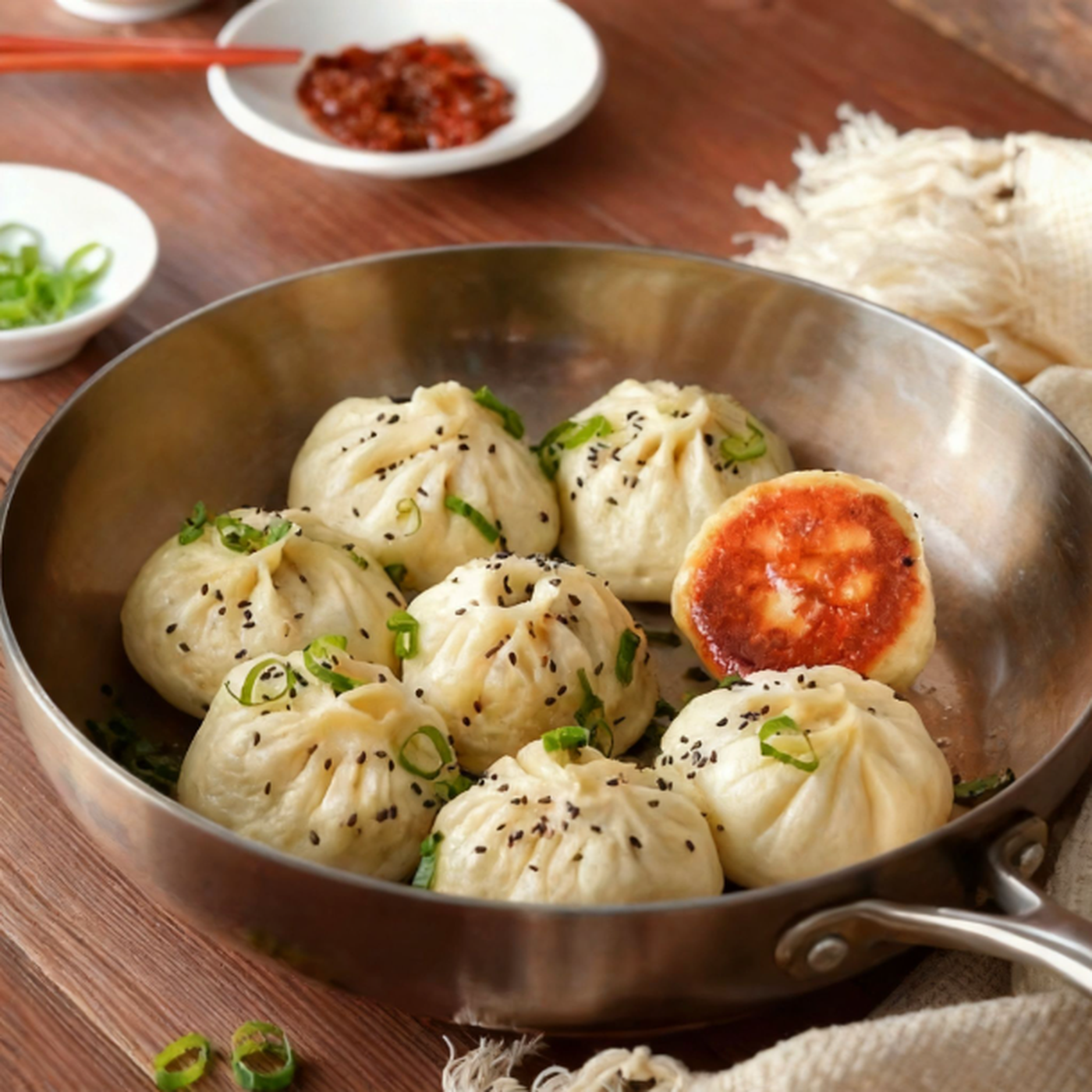SIJIA Kitchen Bao Shengjian au bœuf 240 g