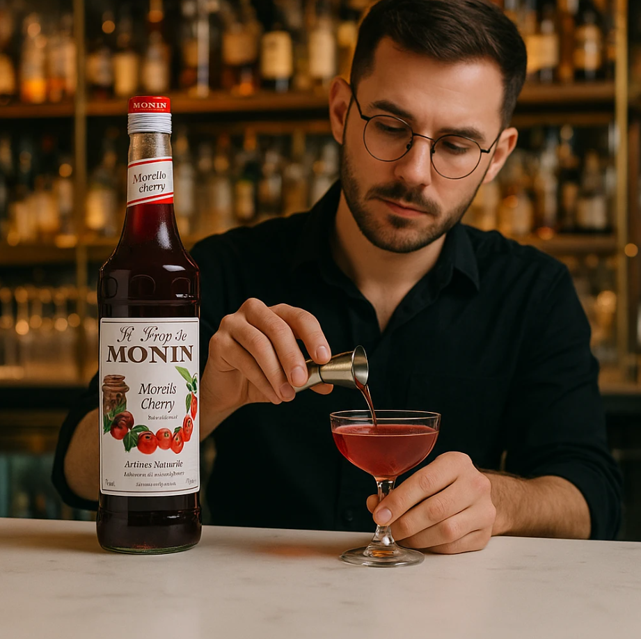 MONIN Sirop saveur cerise griotte - 700 ml