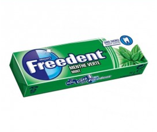 FREEDENT Chewing-gum Menthe verte 10 dragées 14g