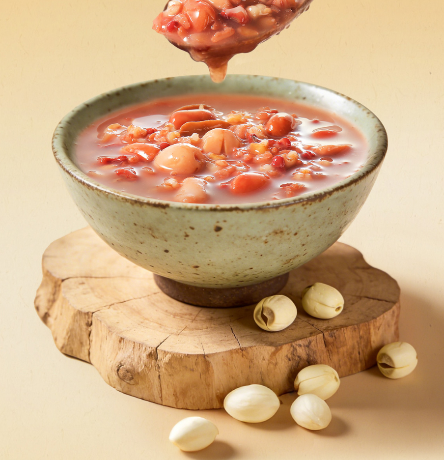 Daliyuan Bouillie de riz aux huit trésors aux dattes chinoises et aux graines de lotus 360 g x 12