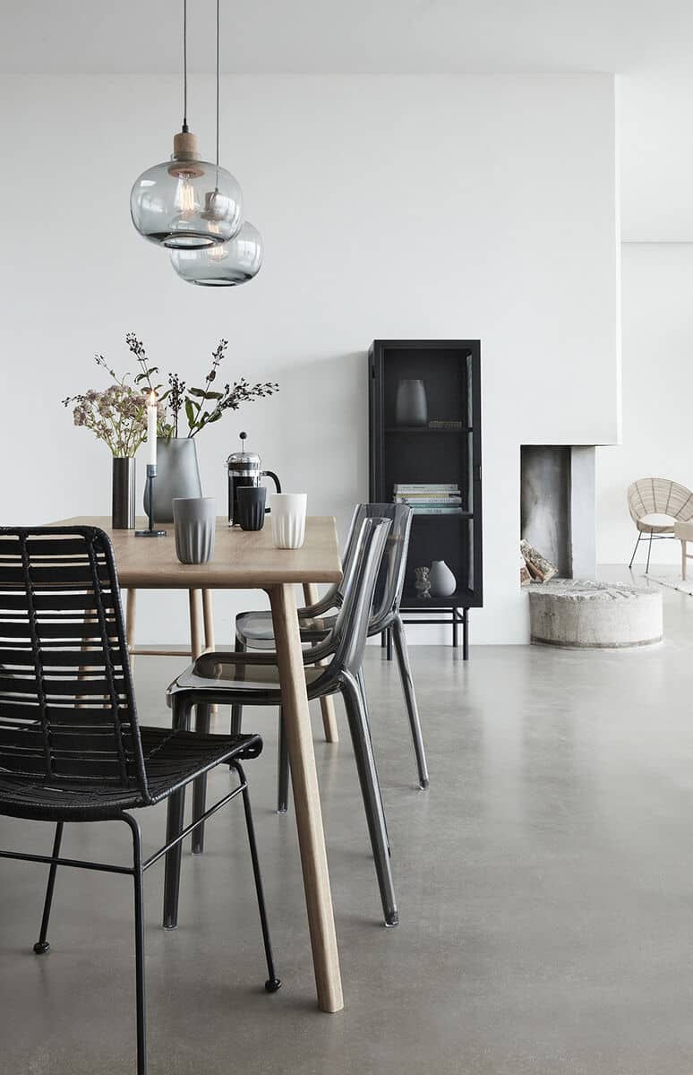 Hübsch Edge Meuble de rangement simple noir