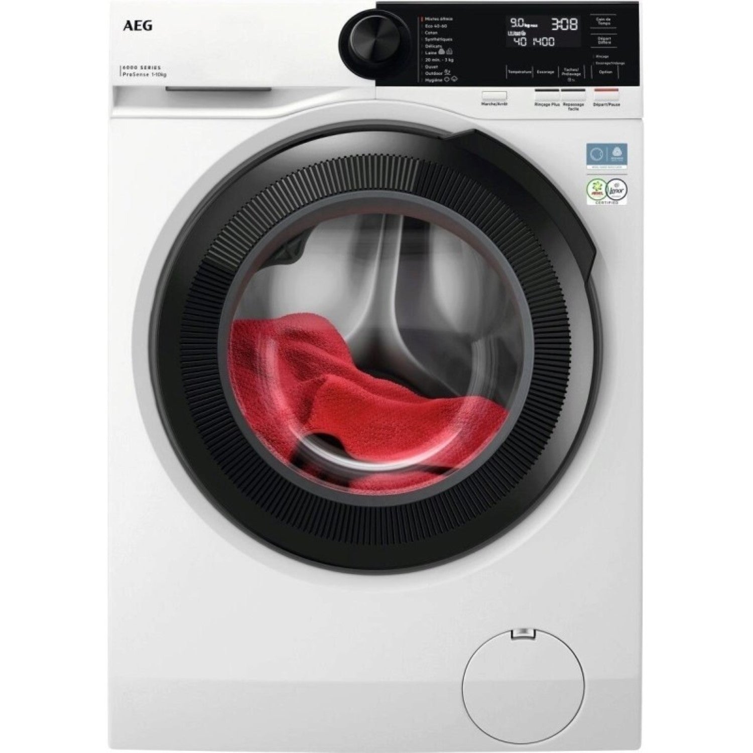 AEG LFR62E114S Lave-linge frontal pose libre - 10 kg - 1400 tours/min - Blanc - Classe A
