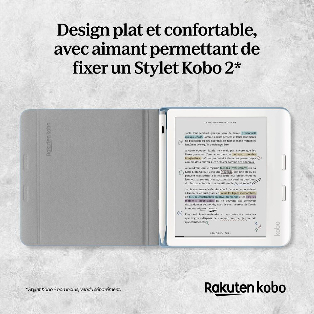 Kobo Étui porte-Stylet pour Kobo Libra Colour - Noir