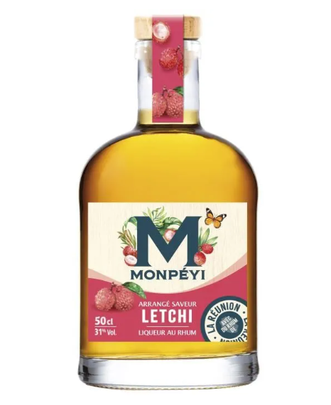MONPÉYI Liqueur au rhum arrangé saveur litchi 31° - 50 cl