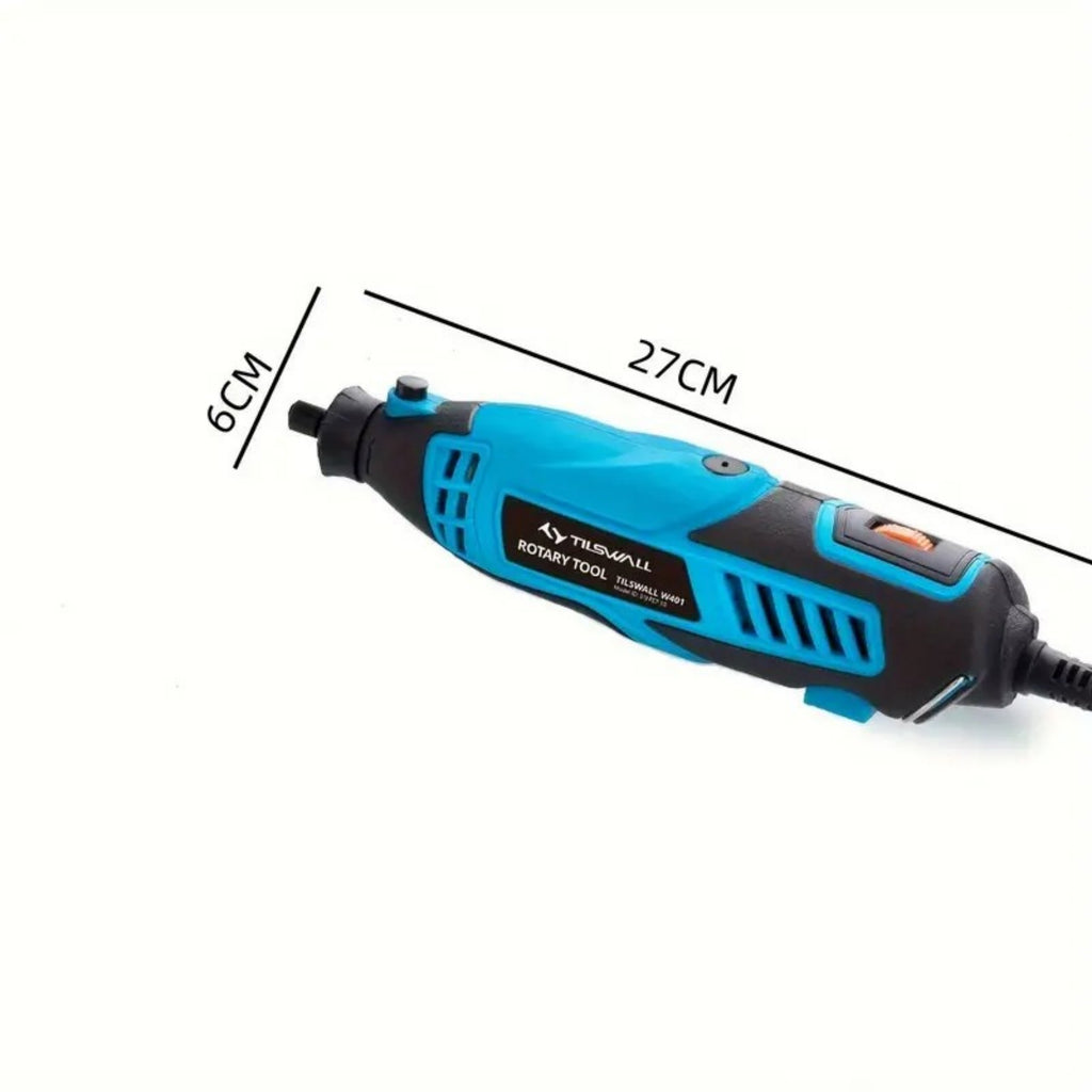 TILSWALL Outil multifonction 160 W avec 6 vitesses variables 8000-33000 tr/min, Kit d'outils rotatifs 160 W pour gravure, perçage, coupe, meulage, polissage