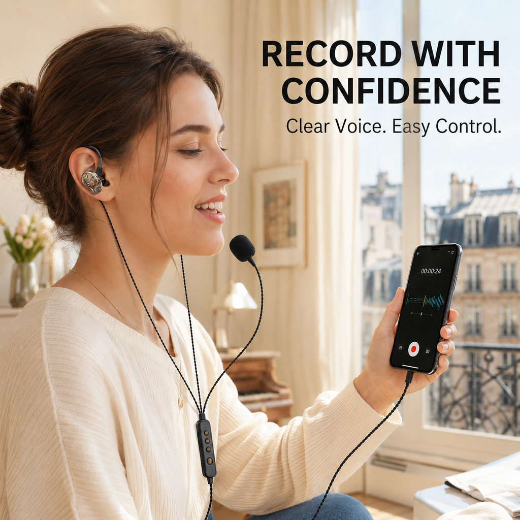 Édition Deluxe - KM09 - Carte sonore pour streaming en direct, casque karaoké filaire Noir et or + Adaptateur de connexion Apple