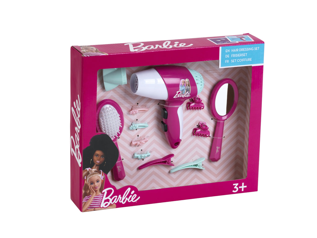 Theo Klein Barbie Coffret de coiffure avec sèche-cheveux
