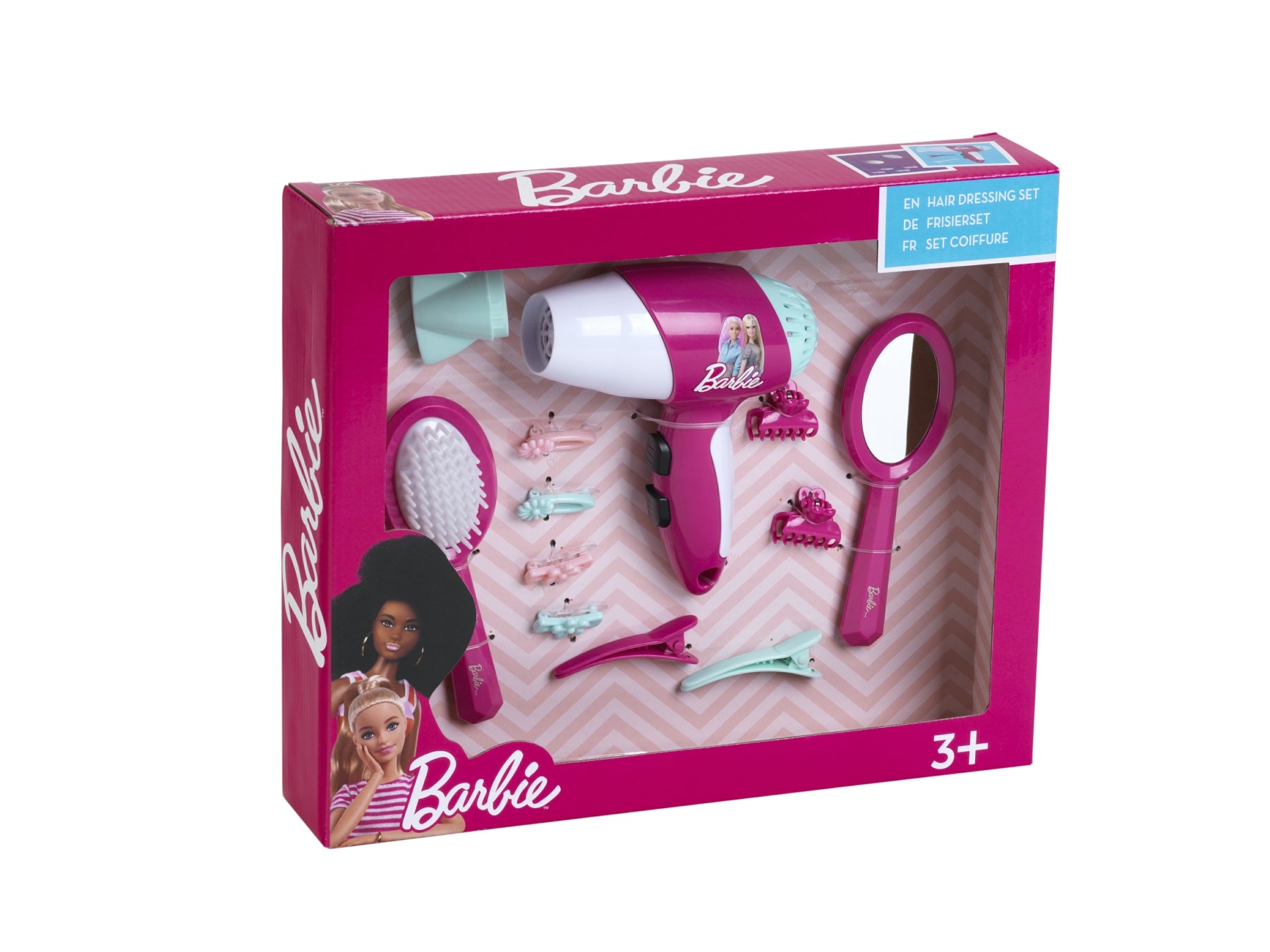 Theo Klein Barbie Coffret de coiffure avec sèche-cheveux