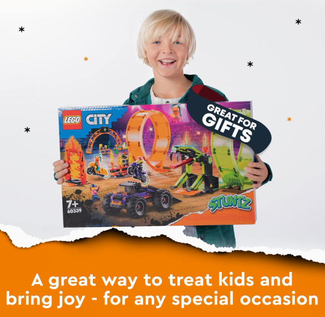LEGO City Ensemble de Construction Arène de Cascade Double Boucle Lot de 598
