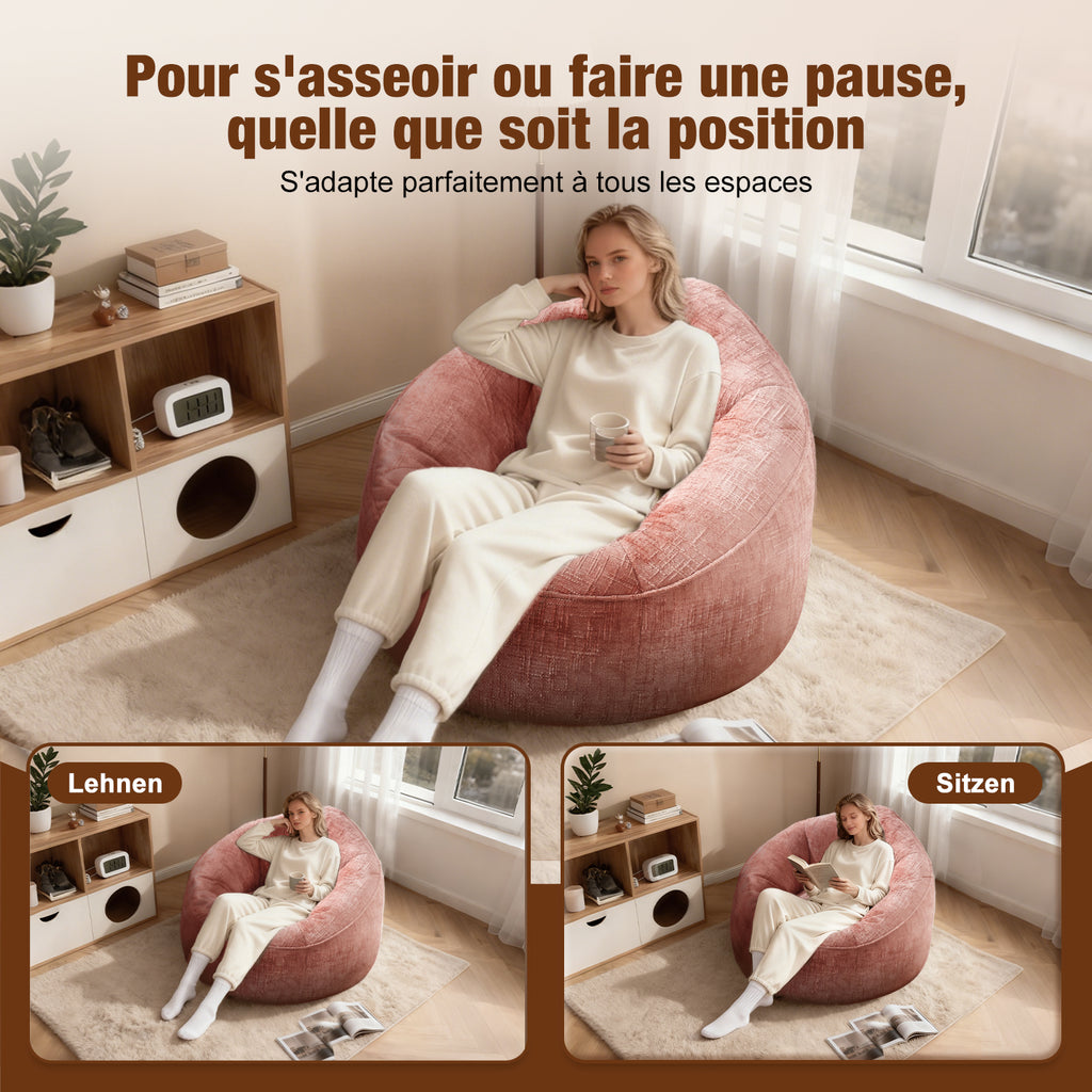 GTIMEX Fauteuil, Canapé Gamer avec Repose-pieds, 97 x 93 x 77 cm, Capacité de charge statique : 135 kg, Doux et résistant, avec garnissage en mousse à mémoire de forme granulaire