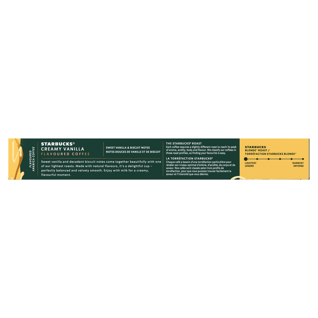 STARBUCKS Café Capsules Saveur Vanille Intensité 5 Compatible Nespresso 10 capsules