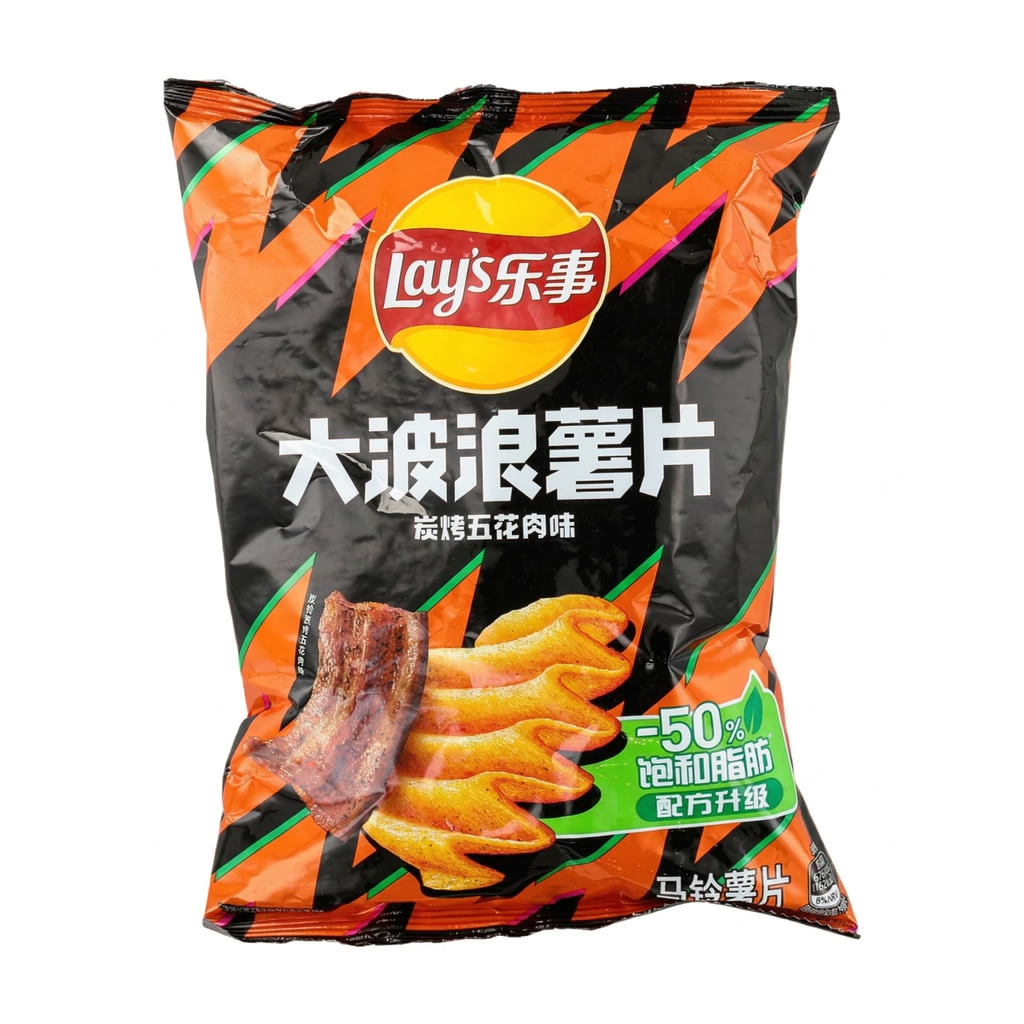 Lay's Chips ondulées saveur porc barbecue style coréen 70 g
