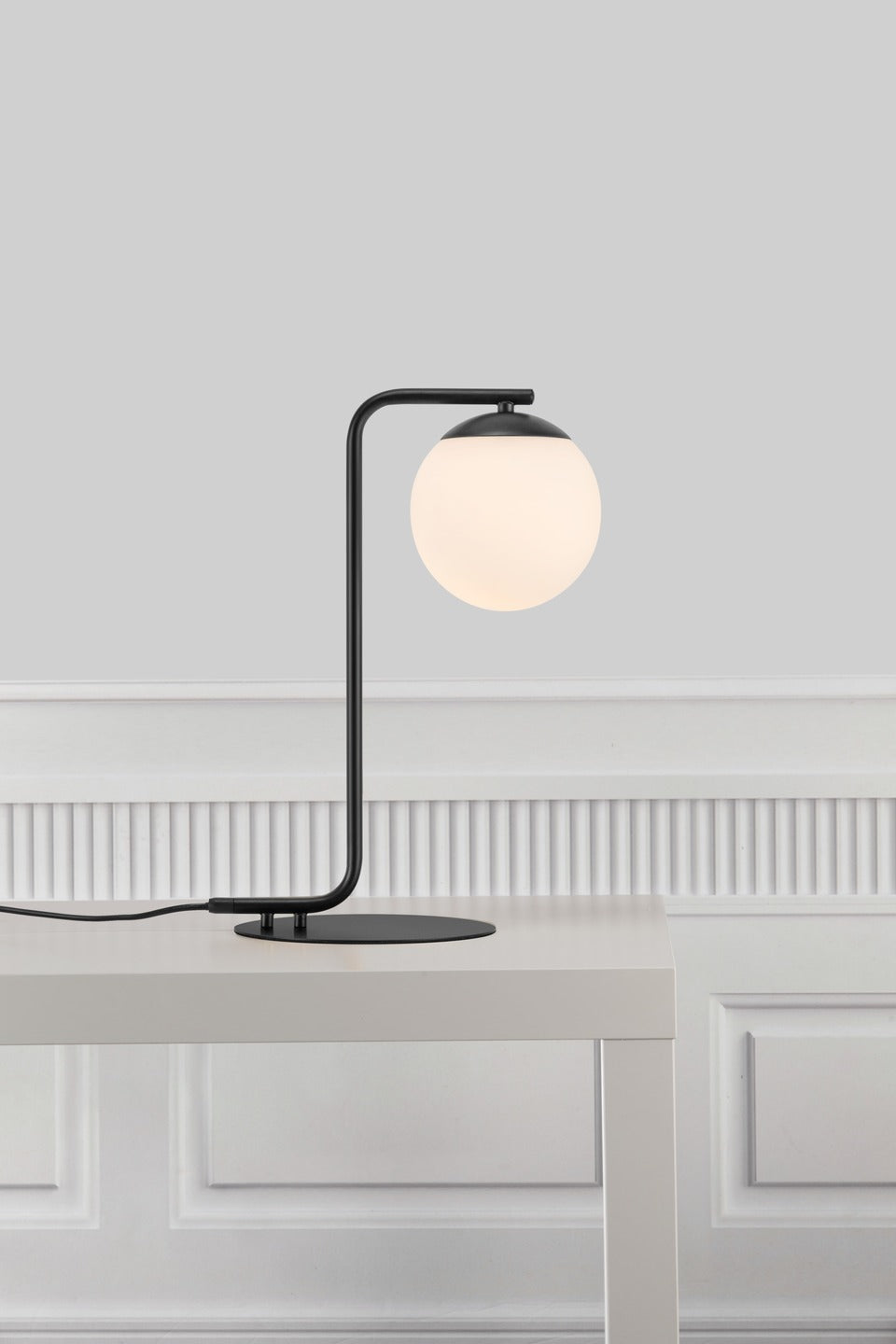 Lampe à poser GRANT verre et métal noir IP20 E14 - Nordlux, Intérieur