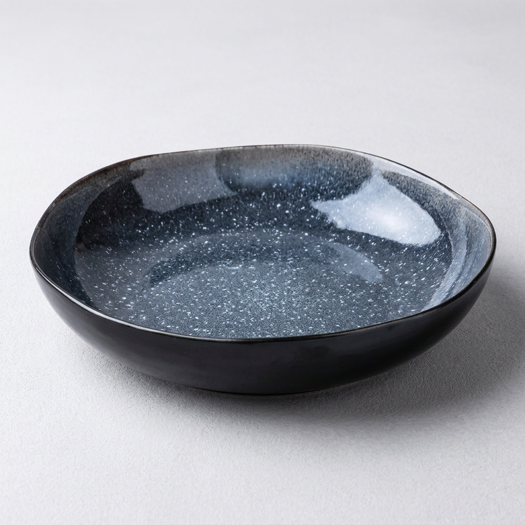 Björn IRIS ensemble de bols à fruits - En céramique, 2 pièces, Bleu nuit - Ø27,5 cm et Ø32,5 cm