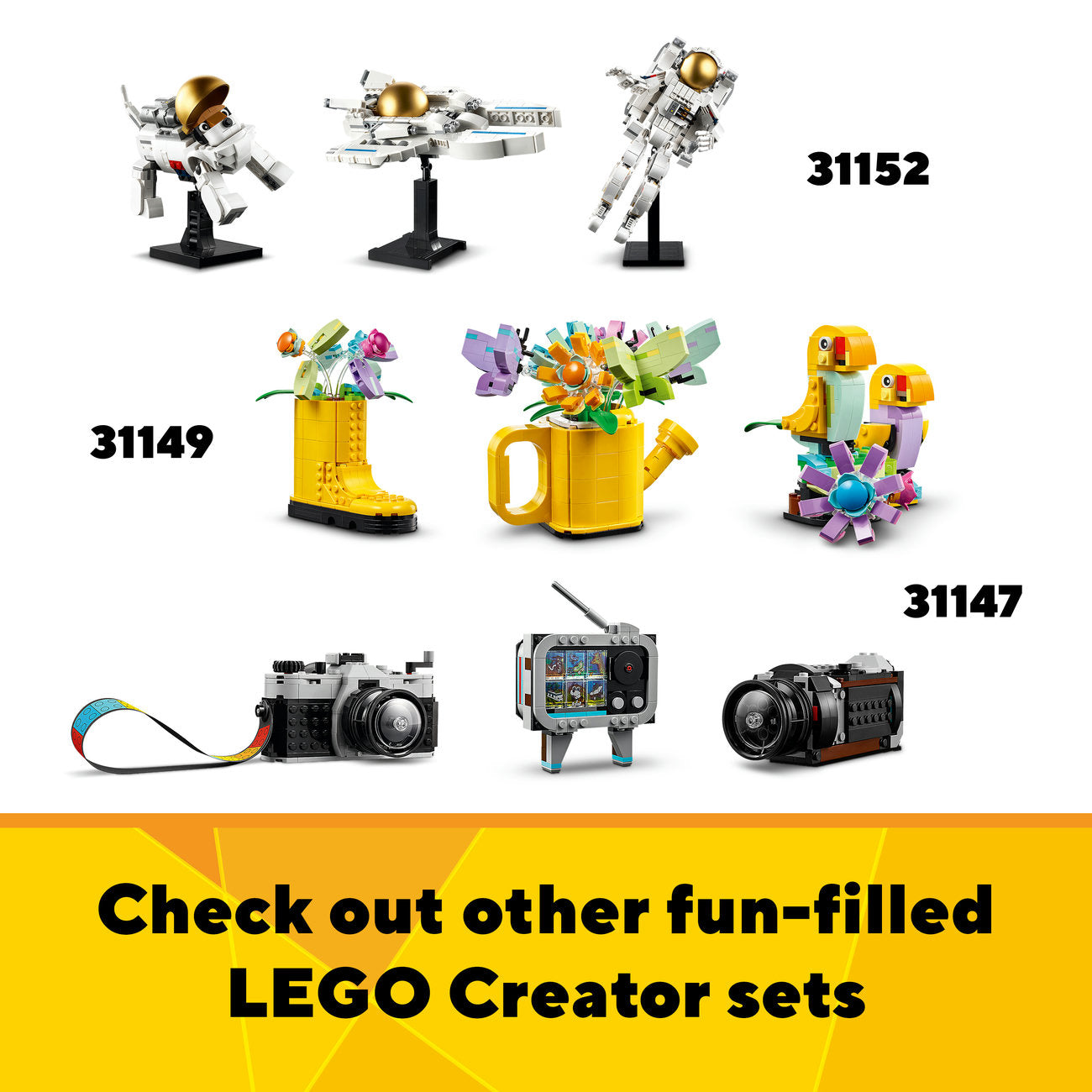 LEGO Creator Set de Construction Patin à Roulettes Rétro Lot de 342
