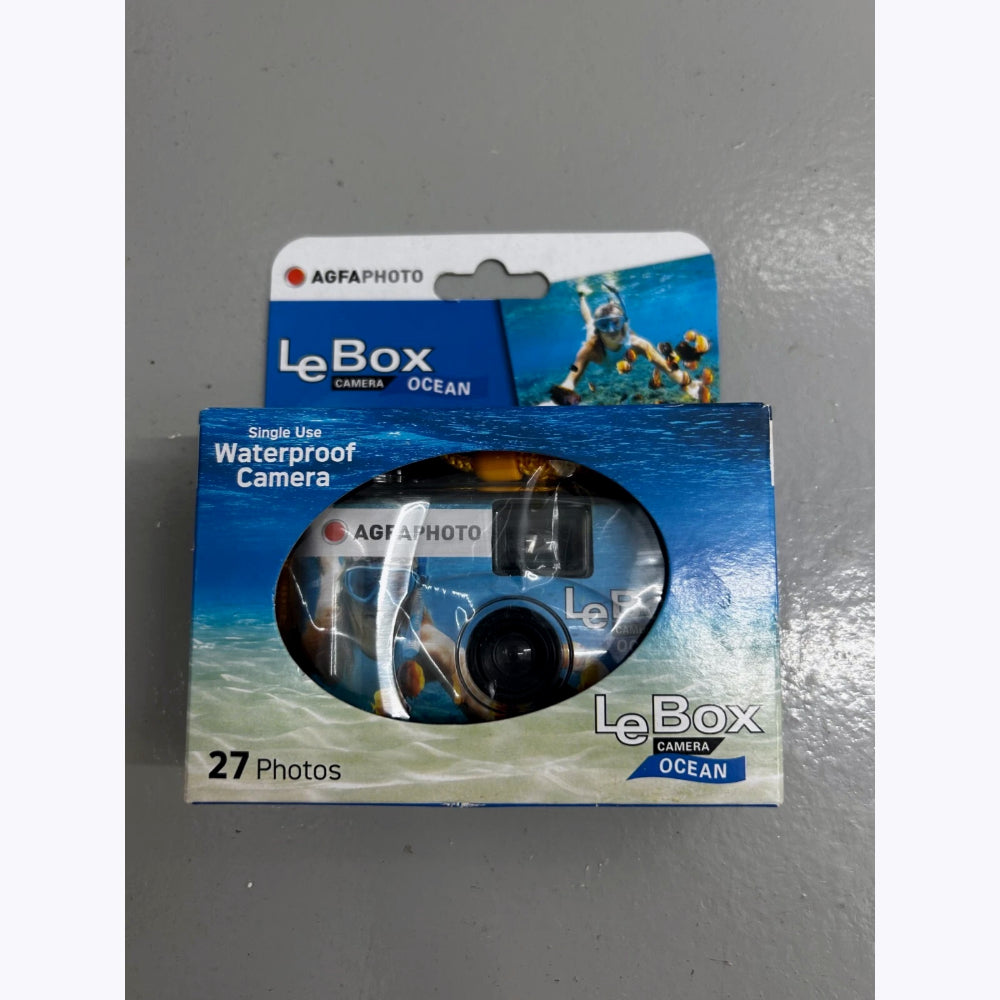 AgfaPhoto LeBox 400 Appareil photo jetable ISO 400 27 poses Résistant à l’eau jusqu’à 5 m