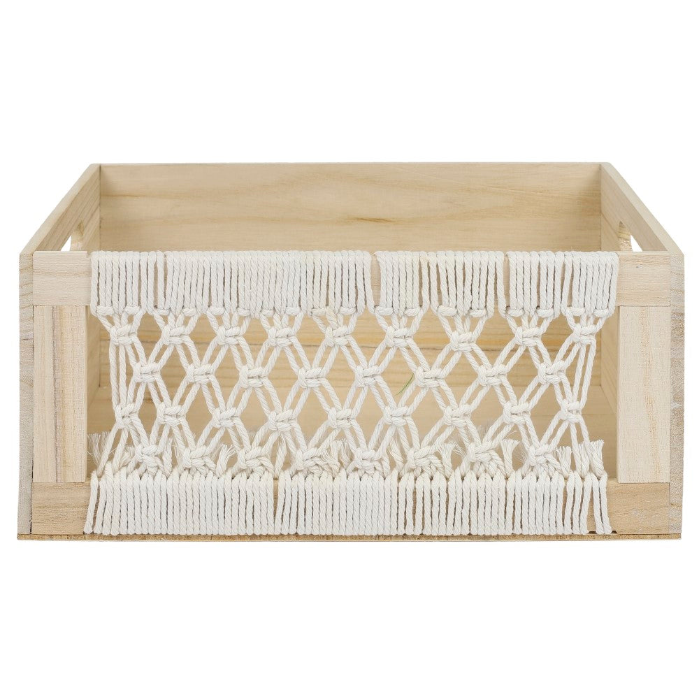 HOME DECO FACTORY Caisses gigognes en bois style bohème, Lot de 3